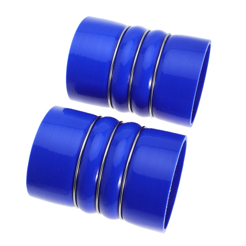 Kicofyee Silicone Charge Air Cooler Hump Hose Boot Set 4" X 6" 4 inch with T Bolt Clamp Blue - Image 4