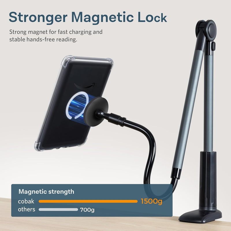 CoBak Magnetic Clear Case for 6 Inch Kindle 2024 and 2022 (11 Generation) - Compatible with PopSockets/UGREEN/Anker Magnetic Grip and Stand, Lightweight - Image 5