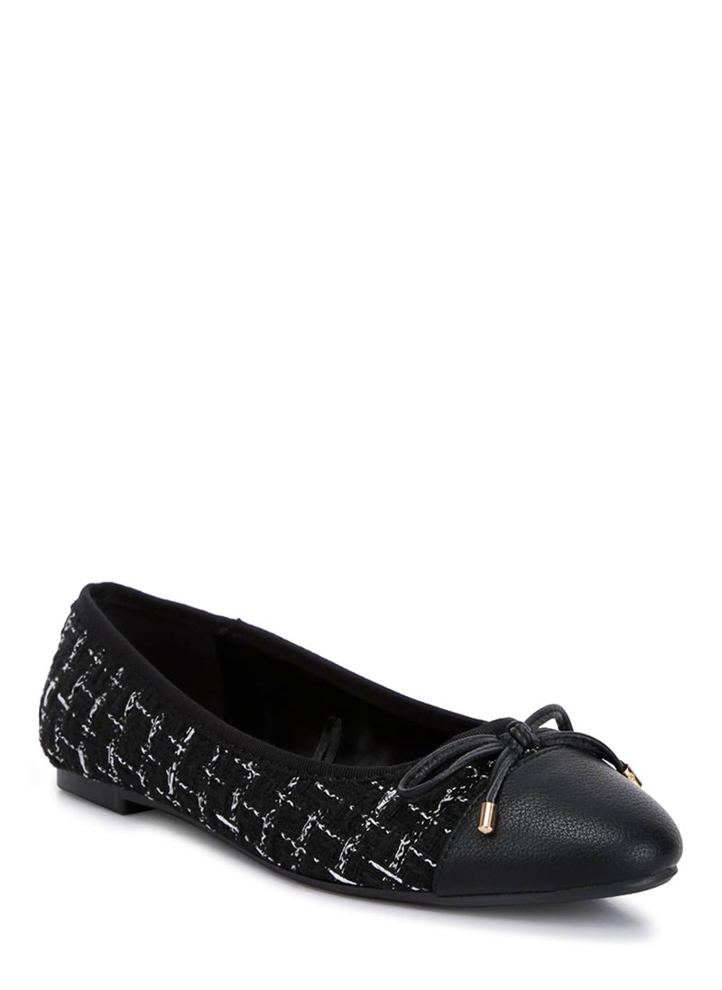 Black Plaid Tweed Ballet Flats - pzsku/ZB25A033F2841786302ACZ/45/_/1732605339/a0deaec7-2afe-4cf8-a2c6-f12aa67075eb