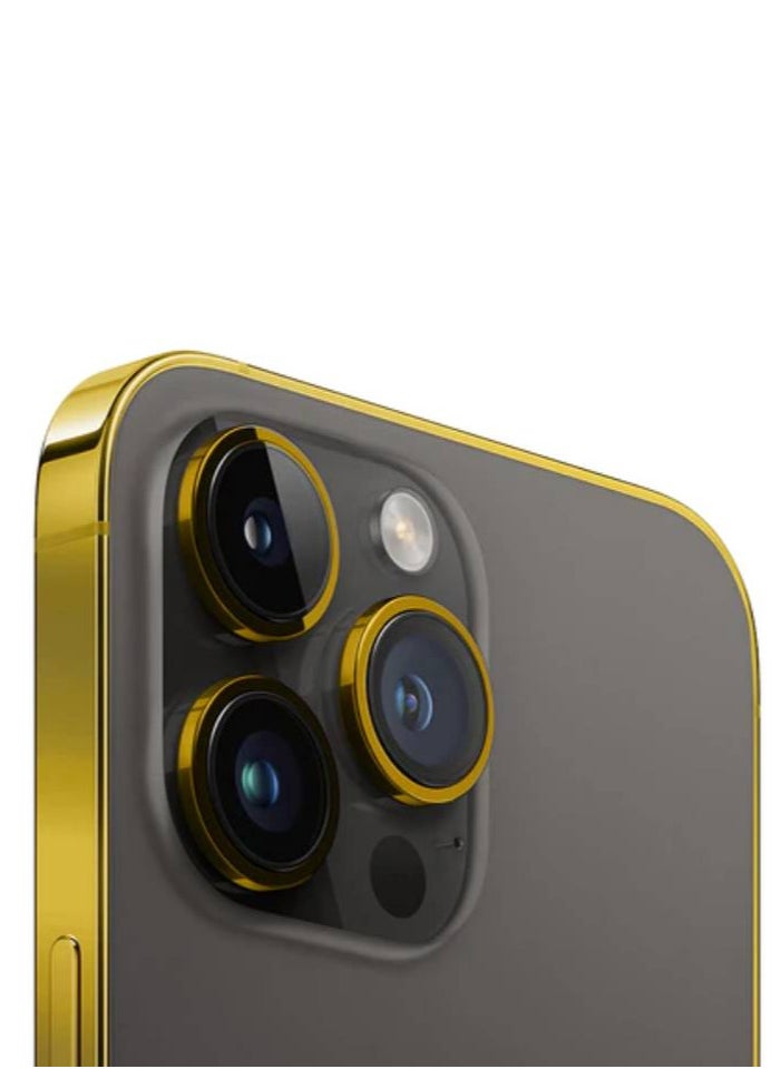 CAVIAR - Luxury 24k Gold Plated Frame Customized iPhone 16 Pro Max 256 GB Black - Image 1