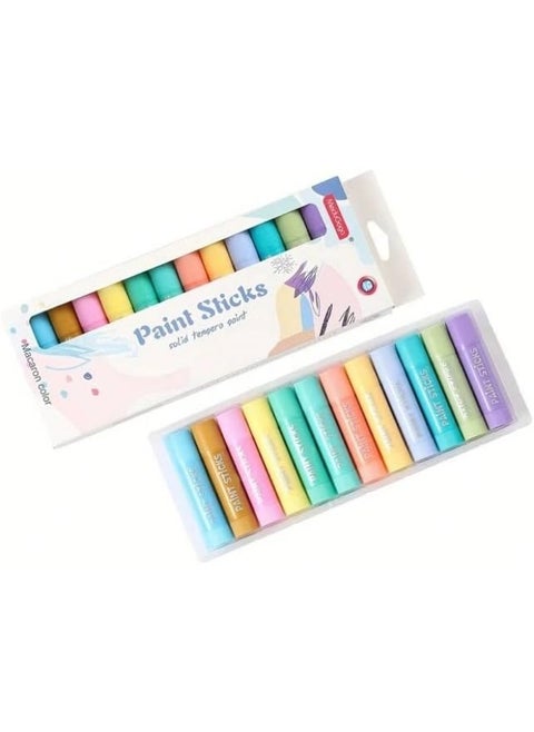 MeiduGaga-Paint Sticks Solid Tempera Pastel Colors Set Of 12