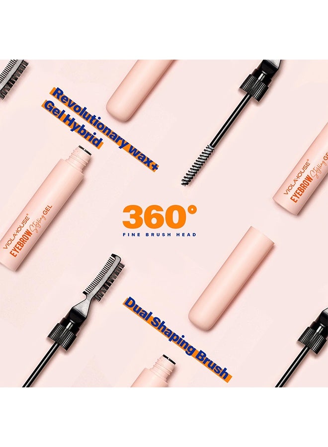 فيولا هاوس جل تصفيف الحواجب ، شمع تصفيف الحواجب ، جل محسن للحواجب مقاوم للماء يدوم طويلا ، حاجب مشط الحواجب برأسين ، صابون تشكيل الحواجب - Image 5