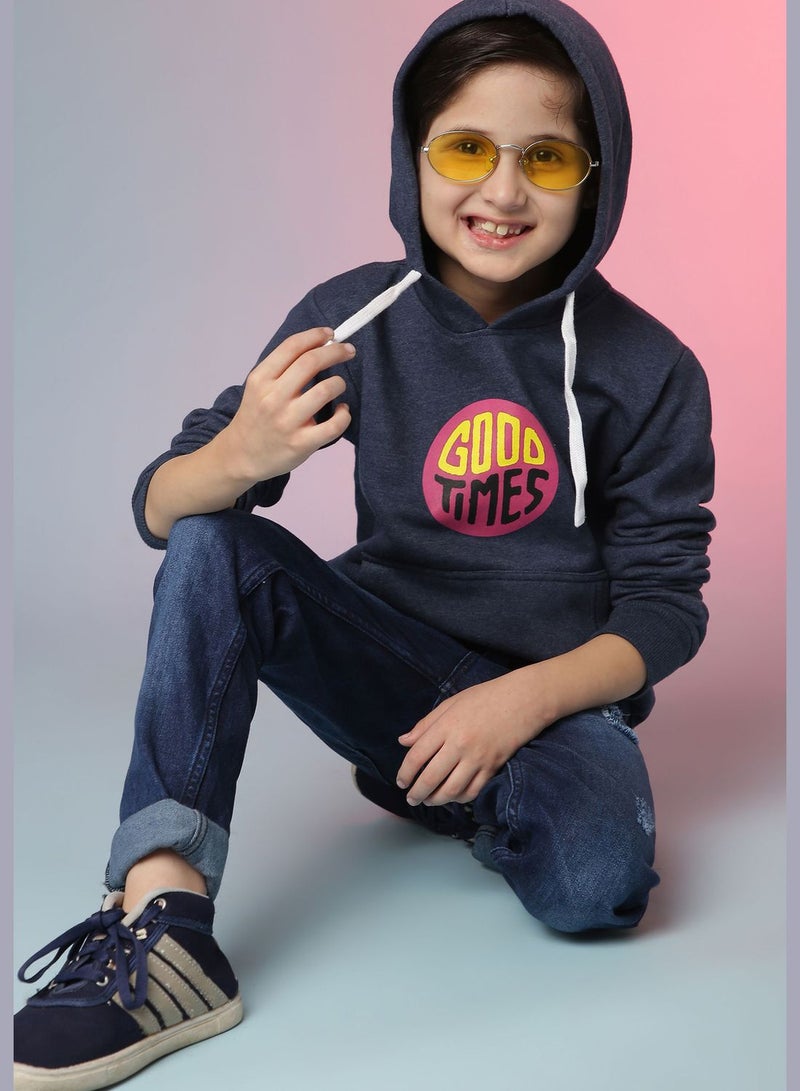 Instafab Front Pocket Printed Hoodie  - Image 1