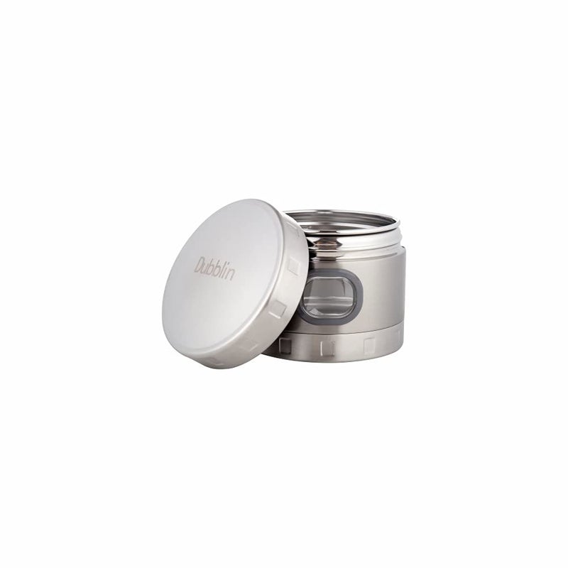 DUBBLIN Stainless Steel Storage jar container Fresher screw lid transparent visible window food safe steel Storage container 500 ml, 1 Piece, Silver - Image 2