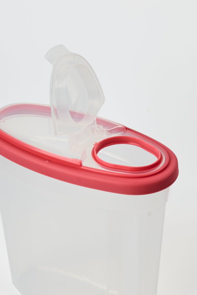 Alta 3 Pcs Cereal Container With Transparent Lid, Pink - Image 3