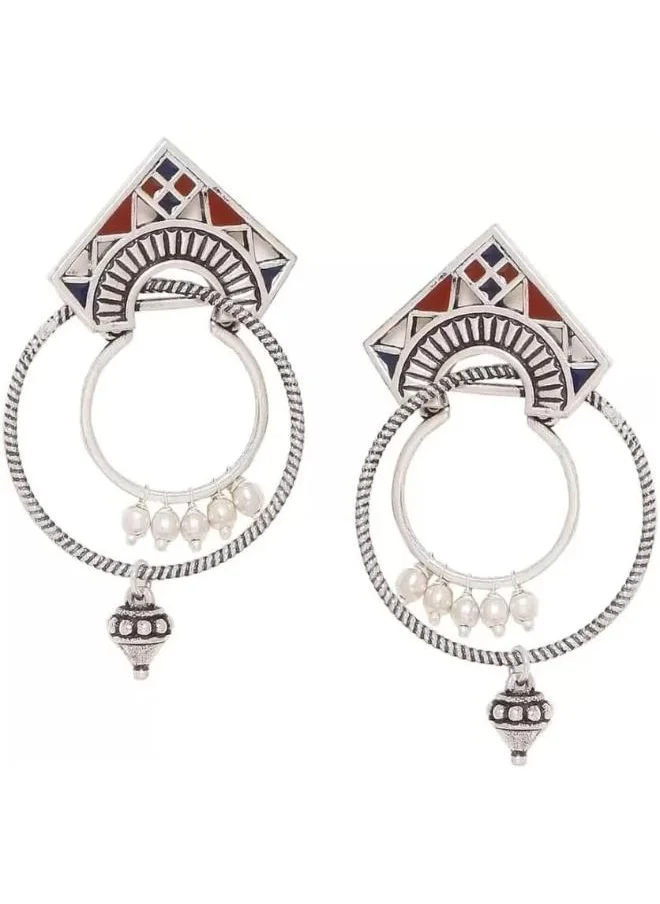 VOYLLA Moksha Tribal Hoop Earrings