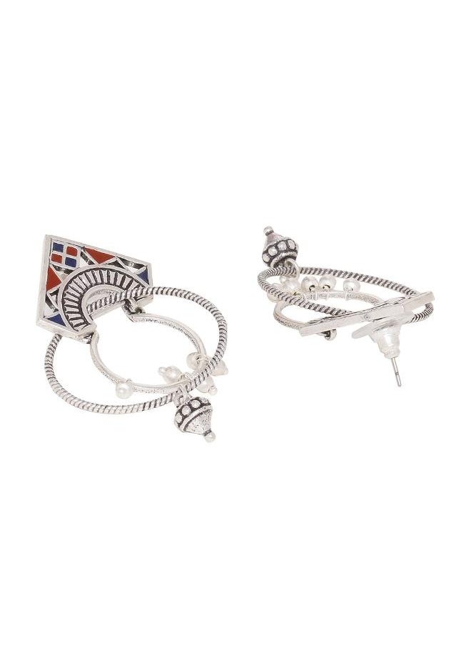 VOYLLA Moksha Tribal Hoop Earrings  - Image 3
