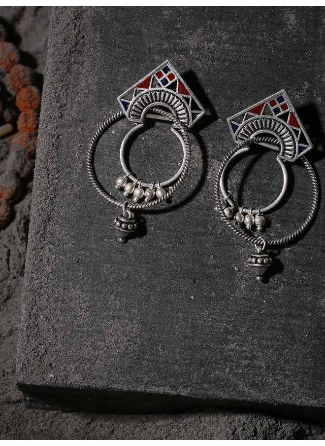 VOYLLA Moksha Tribal Hoop Earrings  - Image 1