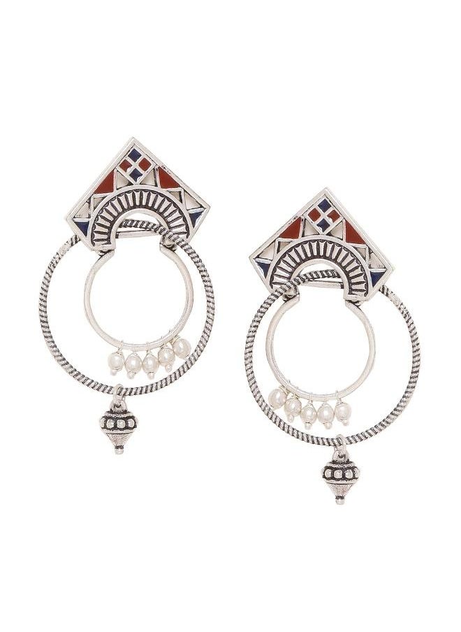 VOYLLA Moksha Tribal Hoop Earrings  - Image 2