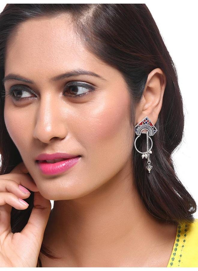 VOYLLA Moksha Tribal Hoop Earrings  - Image 5
