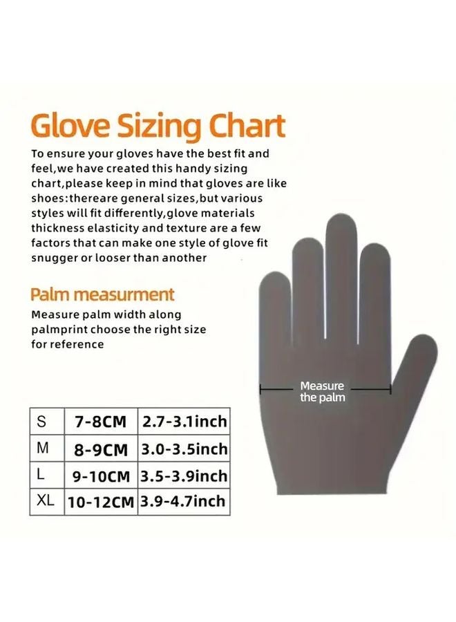 100 Pcs Large Heavy Duty Disposable Nitrile Gloves Powder Free Latex Free Waterproof - Image 4