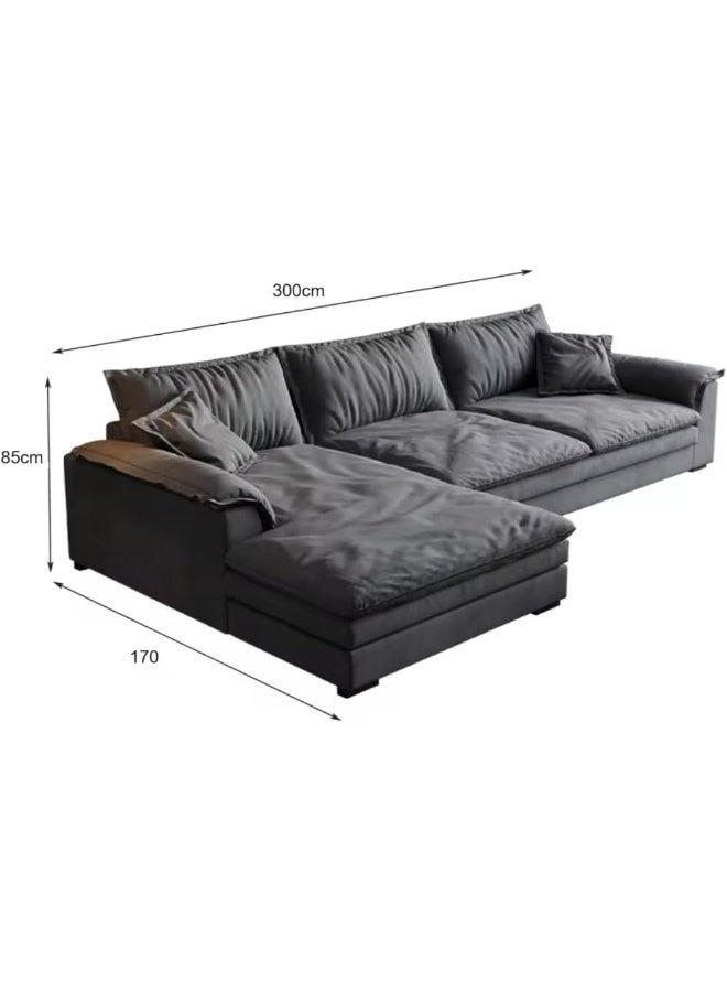 Comfynest أريكة كومي فينيست المخملية القابلة للتقسيم بطول كامل لغرفة المعيشة (أخضر، يمين) - Image 2