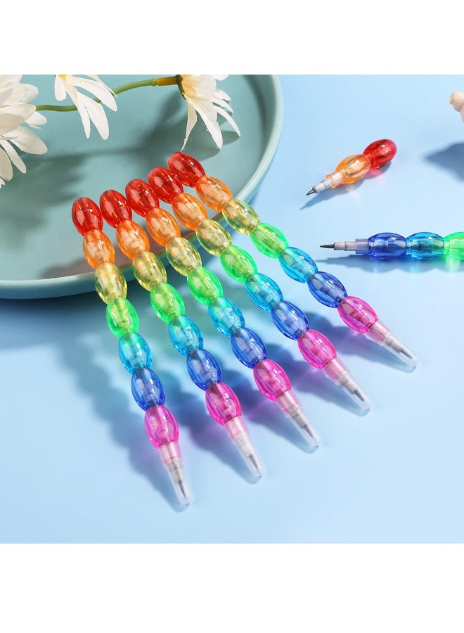 Generic 20PCS Stackable Colored Pencils for Students No Sharpening Required Novelty Stacking Design Fun and Creative Stationerys  - Image 1