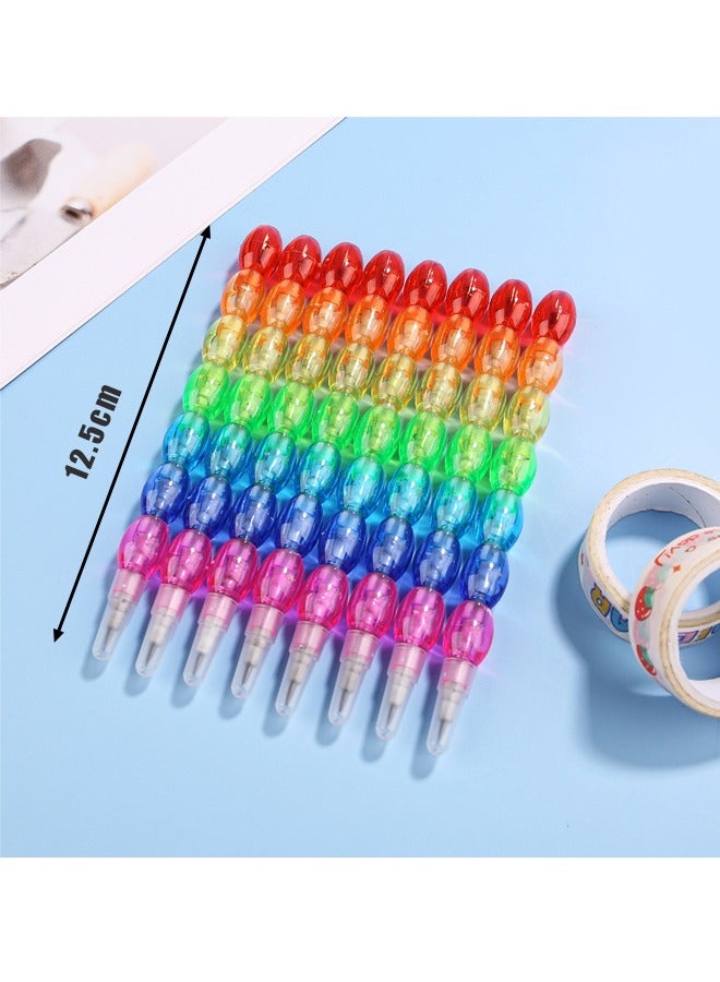 Generic 20PCS Stackable Colored Pencils for Students No Sharpening Required Novelty Stacking Design Fun and Creative Stationerys  - Image 2