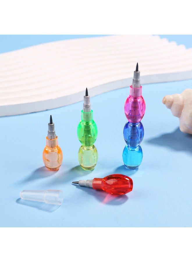 Generic 20PCS Stackable Colored Pencils for Students No Sharpening Required Novelty Stacking Design Fun and Creative Stationerys  - Image 5