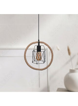 Ritmo Ceiling Lamp | modern decorative LED E27 pendant light ceiling lamp hanging  | suitable for any room | Size: 30x70 cm | color : black x beige - pzsku/ZB25A8D1FB3403721A515Z/45/_/1696773839/b8b9ff57-a726-4d8b-86fc-a255b712c507