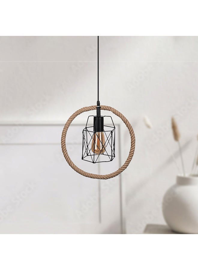 Ritmo Ceiling Lamp | modern decorative LED E27 pendant light ceiling lamp hanging  | suitable for any room | Size: 30x70 cm | color : black x beige