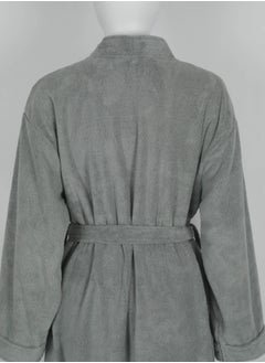 Luxury Bathrobes & Loungewear - Sophisticated Dark Grey Adult Bathrobe - High Water Absorption, Ultra-Soft, Lightweight, and Made from Finest Coral Fleece - Stylish Wide Sleeves and Long Length for Superior Relaxation - pzsku/ZB25A9CA3094E046E9257Z/45/_/1740859095/b7e255da-d06e-4f31-946d-302619b37038