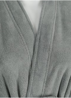 Luxury Bathrobes & Loungewear - Sophisticated Dark Grey Adult Bathrobe - High Water Absorption, Ultra-Soft, Lightweight, and Made from Finest Coral Fleece - Stylish Wide Sleeves and Long Length for Superior Relaxation - pzsku/ZB25A9CA3094E046E9257Z/45/_/1740859267/c375c924-9ec3-4036-ab0a-cc5e41f29ec0