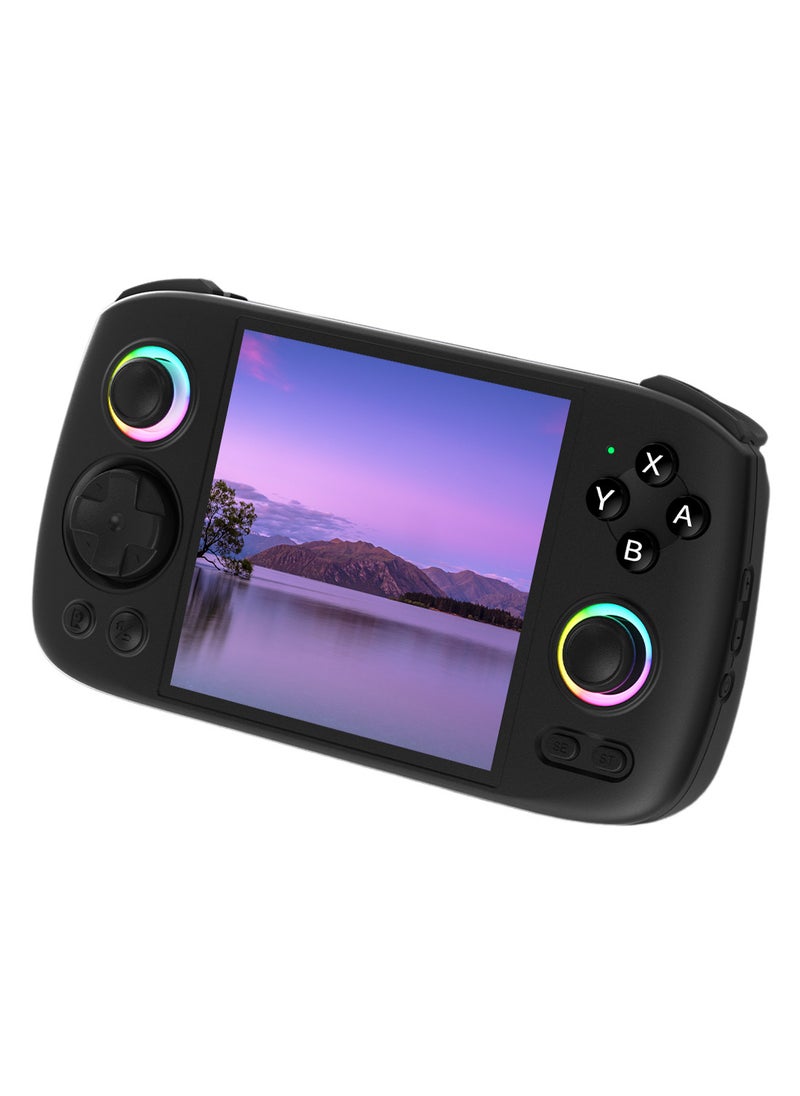 ANBERNIC  - ANBERNIC RG Cube Retro Handheld Game Console 64bit Android 13 Unisoc T820 3.95 Inch IPS Screen Hall Joystick RGB lighting effect (Black) - Image 1