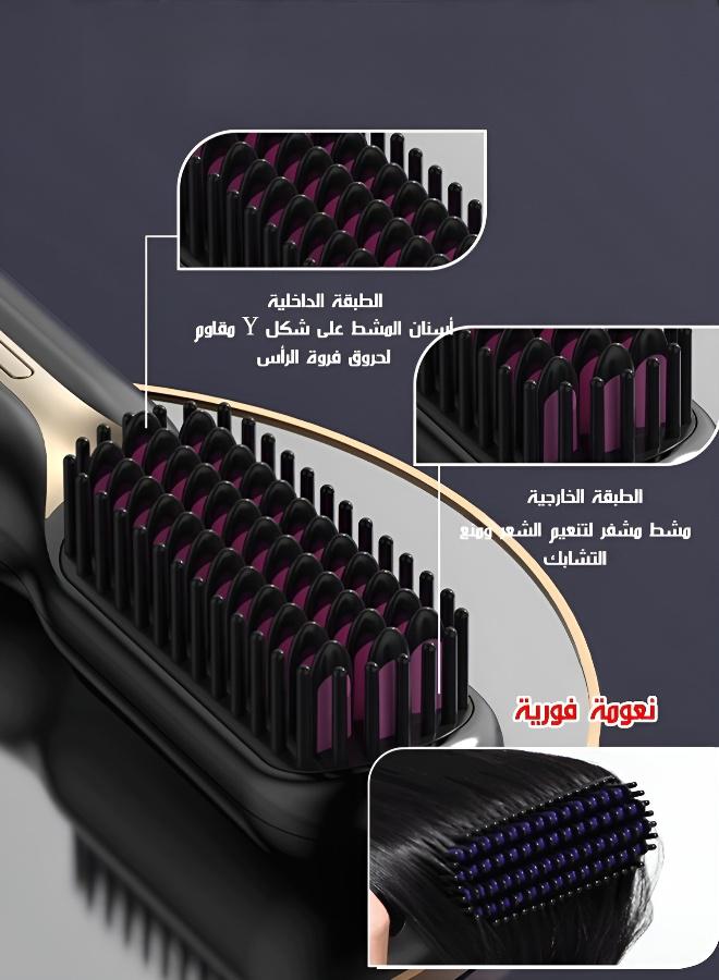 New Wireless Hair Straightening Comb with Negative Ions for Curling and Straightening - Image 5