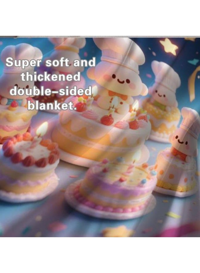 general Wisdom Fairy (latest) flannel thin blanket (warm and comfortable, suitable for sleep, game use, dust and sandproof) 150cm*200cm - 48 - Image 5