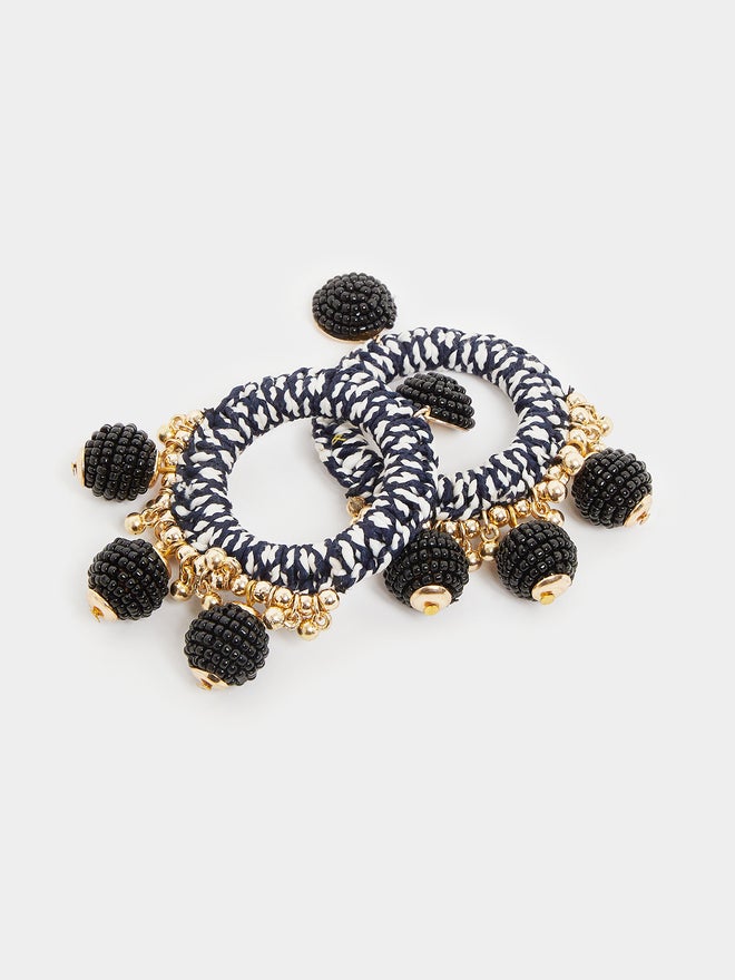 Styli Styli Pompom Round Earrings  - Image 4