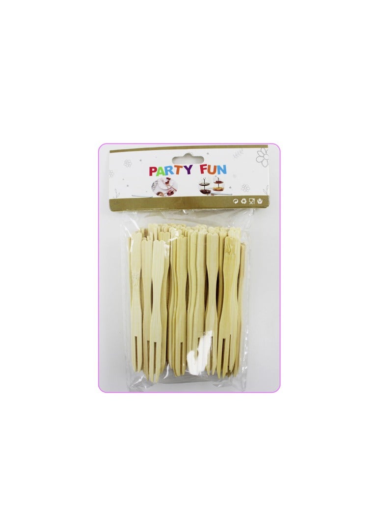 PARTY FUN Natural Frout Fork 90Pcs/Pkt - Image 3