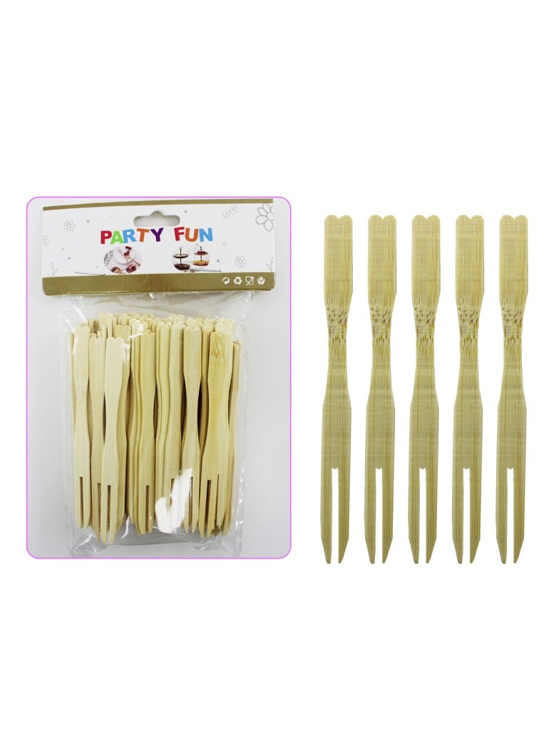 PARTY FUN Natural Frout Fork 90Pcs/Pkt - Image 2