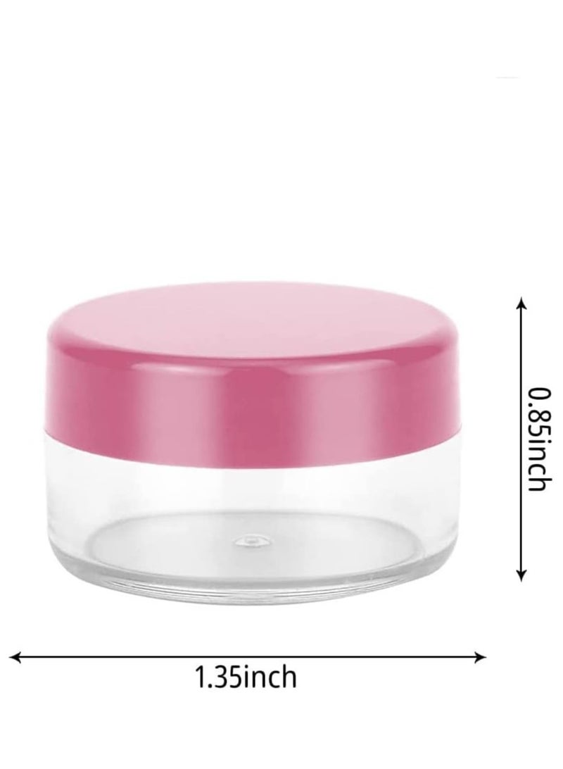 Generic 30 Pcs BPA Free Acrylic Clear Round Jars - Versatile Tiny Makeup Sample Containers with Lids for Women, Perfect for Cosmetics, Lotion, Cream, Beads, Eye Shadow (10g / 10ml)  - Image 5
