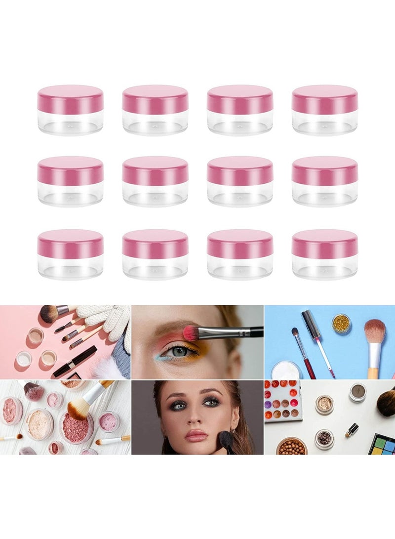 Generic 30 Pcs BPA Free Acrylic Clear Round Jars - Versatile Tiny Makeup Sample Containers with Lids for Women, Perfect for Cosmetics, Lotion, Cream, Beads, Eye Shadow (10g / 10ml)  - Image 4