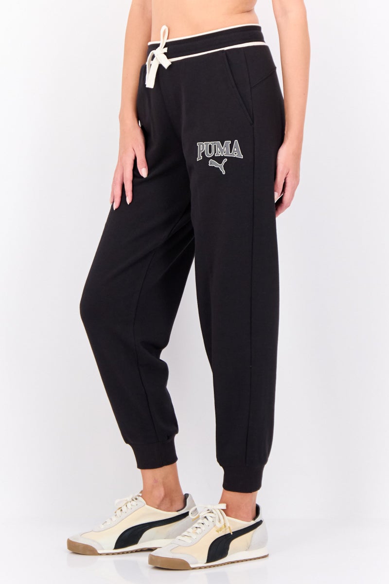 PUMA سروال رياضي خارجي مريح للنساء، أسود - Image 2