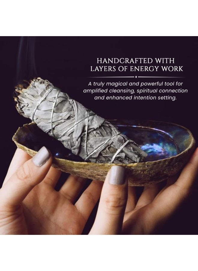 Moonwater Elixirs White Sage Smudge Sticks, White Sage Bundles, Cleansing Incense Healing Meditation & Smudge Stick Rituals, for Energy Clearing, Meditation, Energy Purification, Spiritual Healing - Image 5