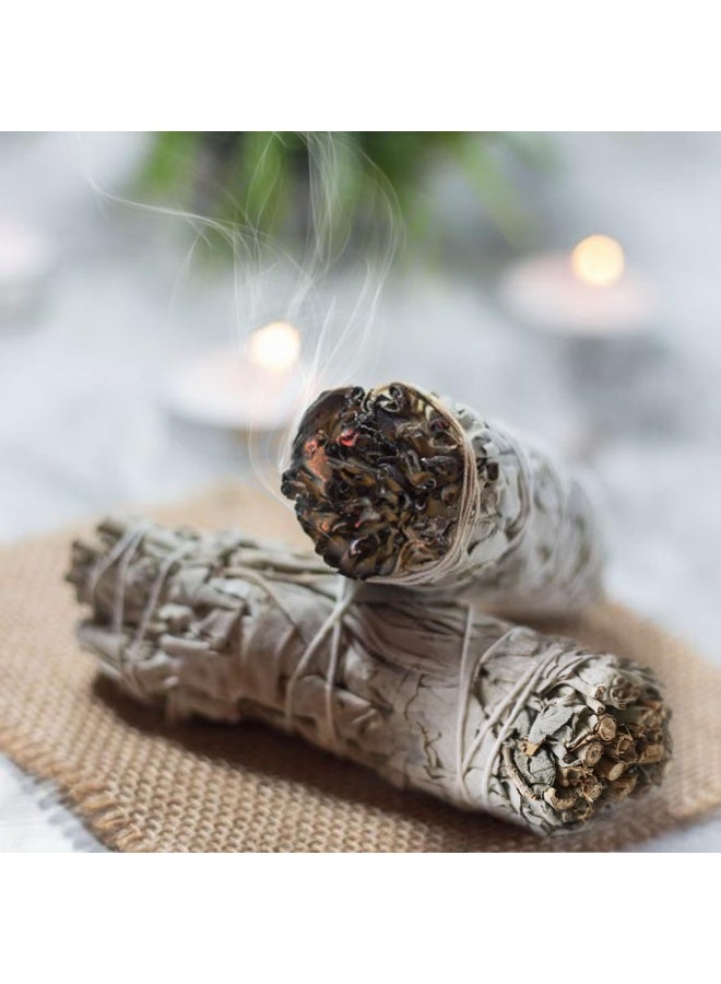 Moonwater Elixirs White Sage Smudge Sticks, White Sage Bundles, Cleansing Incense Healing Meditation & Smudge Stick Rituals, for Energy Clearing, Meditation, Energy Purification, Spiritual Healing - Image 4