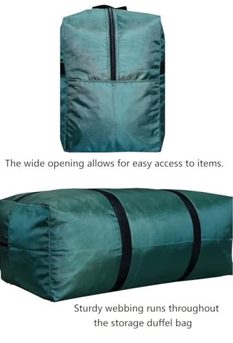 DoYiKe Extra Large Storage Duffle Bag for Travel, Foldable Oversized Giant Big Traveling Green Duffle Bag - Image 4