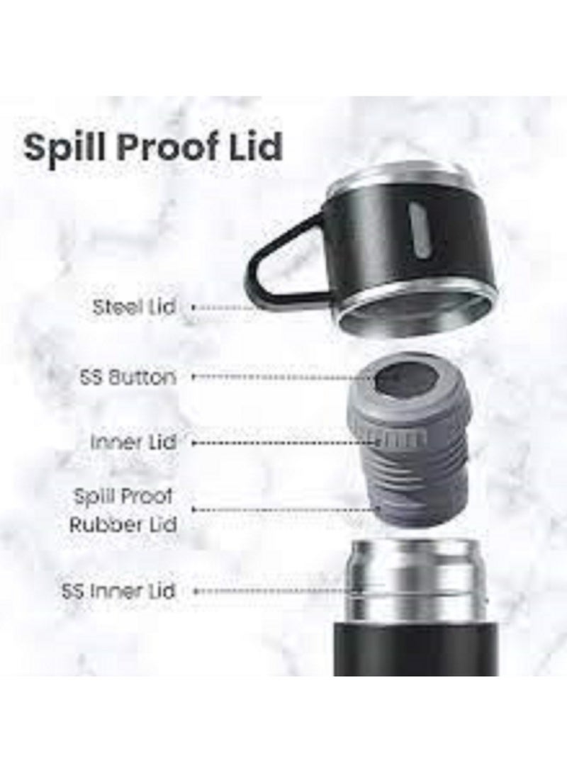 Stainless Steel Vacuum Flask Set with 3 Cups - Image 5