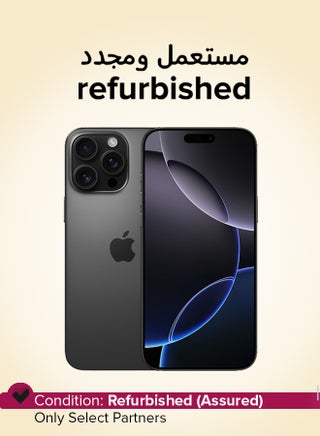 Refurbished - iPhone 16 Pro Max 256GB Black Titanium 5G With Facetime - International Version
