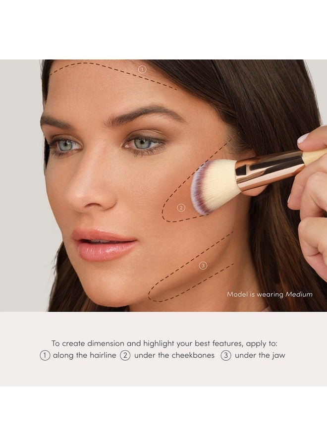 Jane Iredale بوربروزن برونزر مات - بودرة برونز قابلة للبناء مع تغطية قابلة للتعديل، خفيفة الوزن وقابلة للتنفس، خالية من القسوة، 3 درجات طبيعية - Image 5