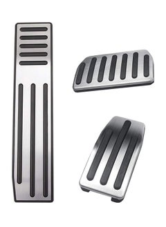 NIBEMINENT 3-Piece Brake/Accelerator/Footrest Pedal Pad For Tesla Model X/S 1 