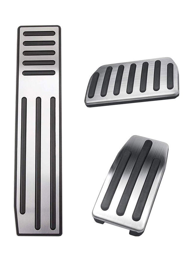 NIBEMINENT 3-Piece Brake/Accelerator/Footrest Pedal Pad For Tesla Model X/S 1 