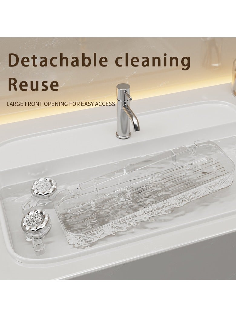 Hihonor Inline Suction Cup Shelf, Shelf With Hooks, Suitable For Bathroom Toilet Toilet Hand Washing Sink, Toilet On The Hole-Free Wall Wall Hanging (See Through To Understand) - Image 4