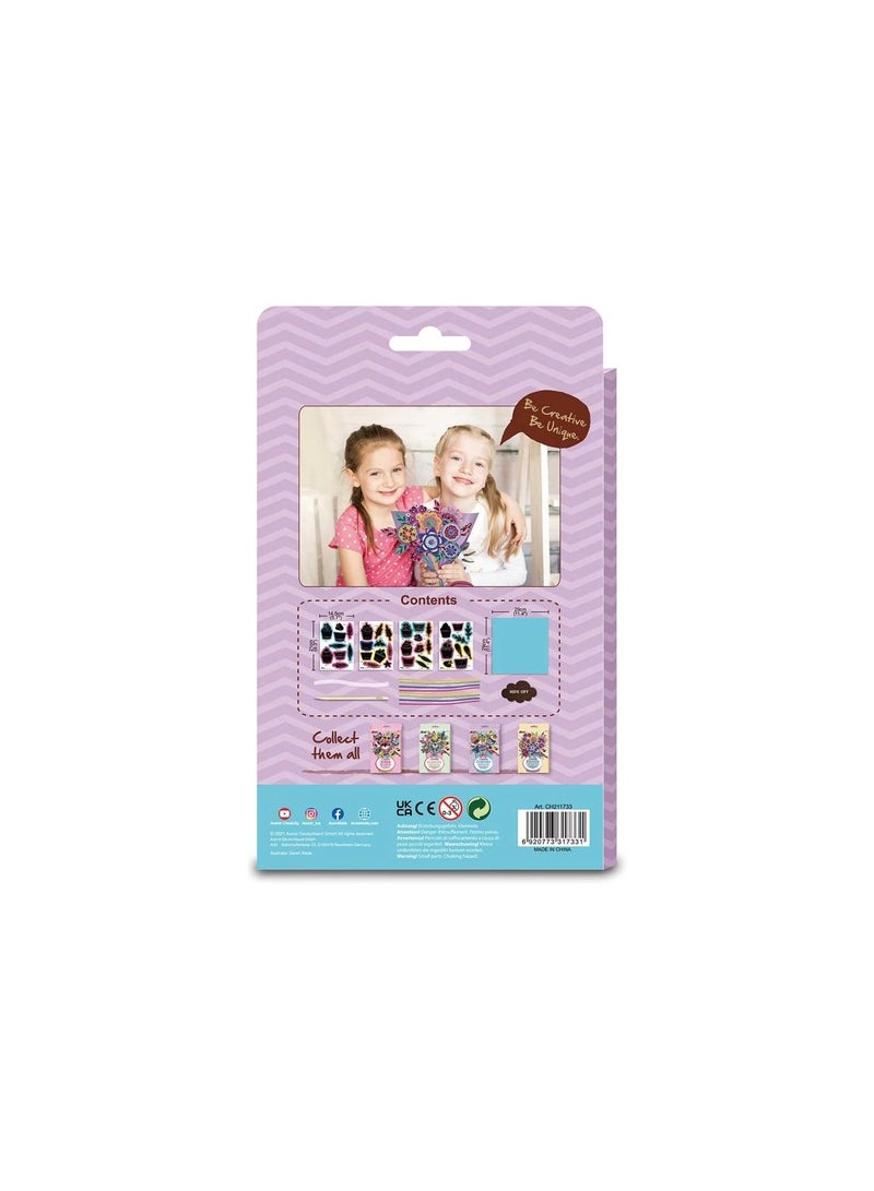 Avenir Scratch Bouquet Kit – Cupcake | Themed Fun! Create Personalized Bouquets with Scratch Sheets, Wrapping Paper, and Ribbon | Step-by-Step Instructions for Kids 3+ - Image 2