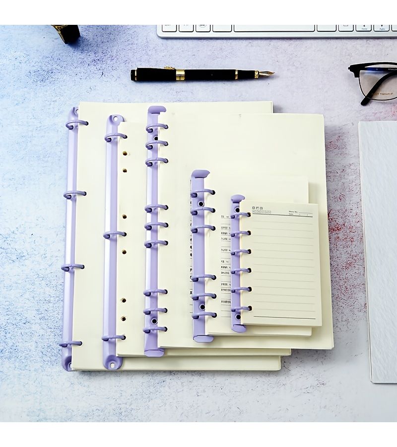 Rose Red 240 3 Ring Inner Diameter 2cm Binder O Shaped Metal Ring Clips For A4 A7 Size Notebooks Detachable Binder Rings For Organizing Loose Pages - Image 3