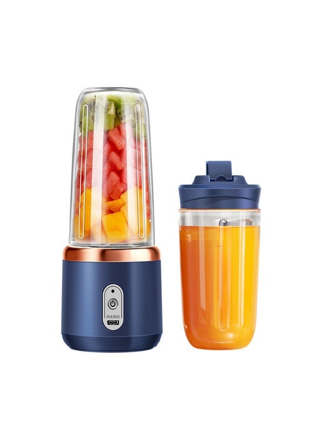 Portable Rechargeable Juicer Cup 400ml, Small Home Multi-Function Fruit Juice Blender, Personal Smoothie Maker for Travel, Office and Gym, USB Charging - Image 1