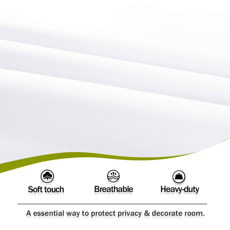 PONY DANCE Side Door Window Curtains - Front Door Curtains for Small Window  Privacy Door Shades for Sidelight Curtains  Thermal Insulated Door Side Window Covering  W12 X L72  White  1 Panel
