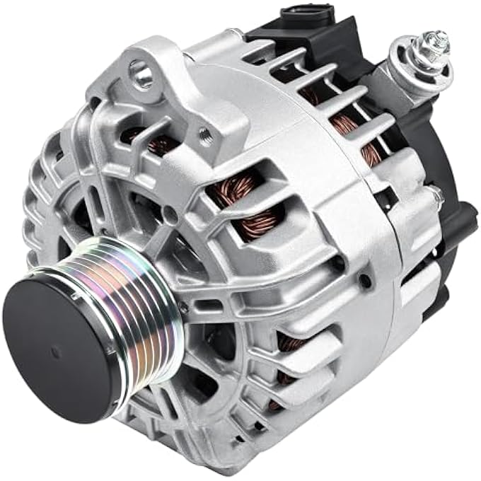 Grezuton Alternator Replacement fit for L4 2.5L Nissan Alternator Replace for Altima 2007-2013 for Sentra 2007-2012, for Rogue 2011-2013,Replaces 11258 11458 15715 11567 400-40102 23100-JA02A 23100-JA04A - Image 1