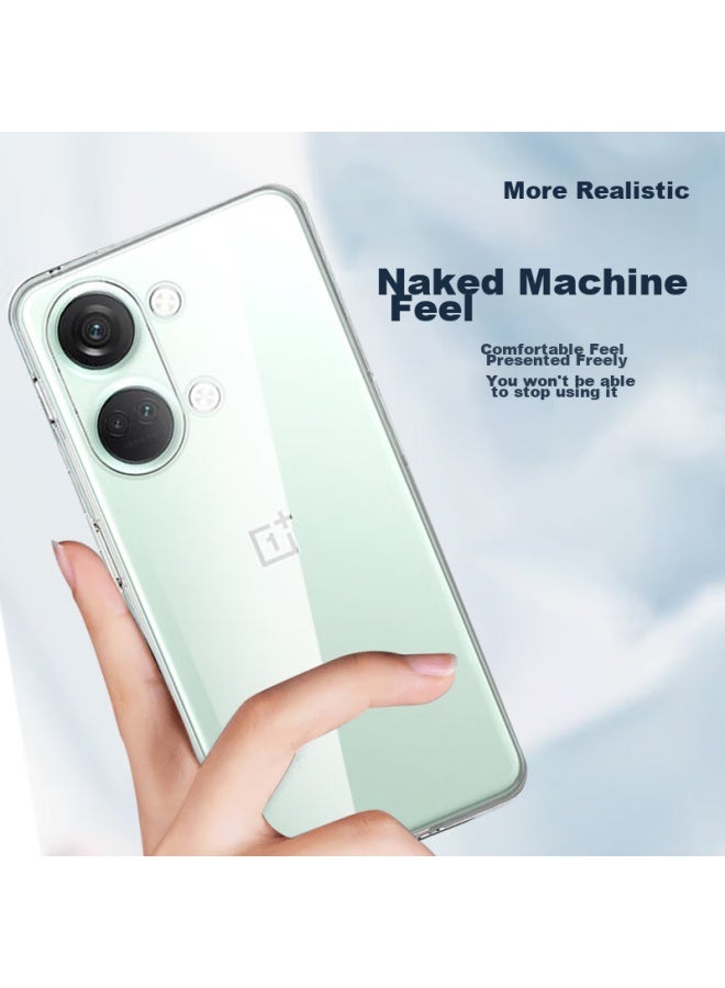 Koolife Compatible With Oneplus Ace2v Phone Case, Protective Cover For Oneplus Ace2v, Transparent Soft Shell, Gaming Camera Full Protection, Simple Skin-friendly, Fingerprint-resistant Outer Back Case - Image 4