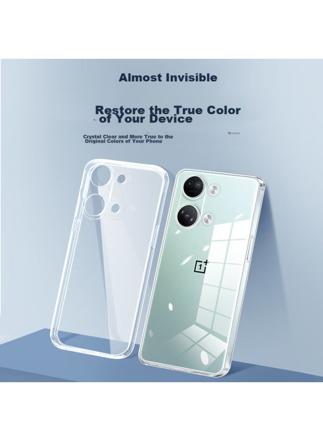 Koolife Compatible With Oneplus Ace2v Phone Case, Protective Cover For Oneplus Ace2v, Transparent Soft Shell, Gaming Camera Full Protection, Simple Skin-friendly, Fingerprint-resistant Outer Back Case - Image 2