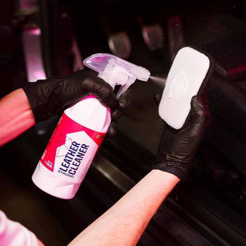 جيون منظف الجلود LeatherCleaner Strong للتنظيف العميق قبل الطلاء - منظف جلود للسيارات يزيل الزيوت والأوساخ وتغير اللون، آمن للداخلية، تشطيب غير لامع، تحضير السطح للطلاء، معالجة قوية لجلود السيارات. - Image 2