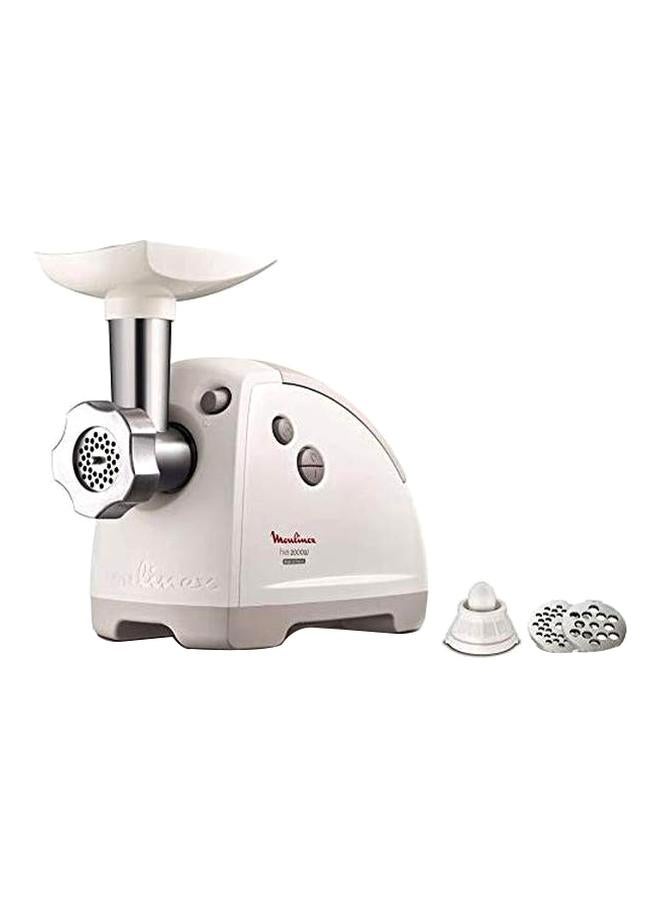مفرمة لحم قدرتها 2000 وات 2000 W ME620132 أبيض/فضي